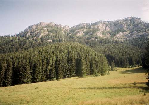 overall view of limestone part called Ohniště (Low Tatras - Slovakia)