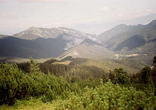 Siná peak (1560m) and Demänovská valley in Low Tatras (Slovakia)