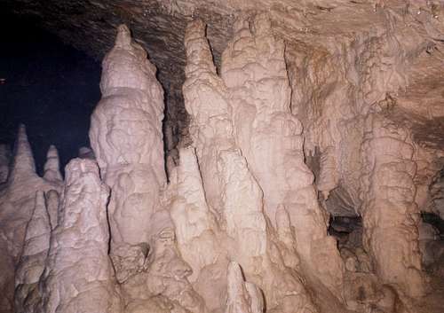 stalagmites in Demänovská cave (Low Tatras - Slovakia)