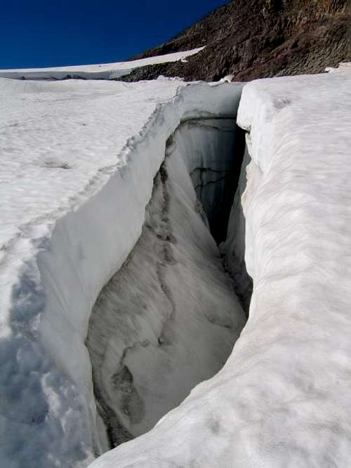 A crevasse on the Whitewater...