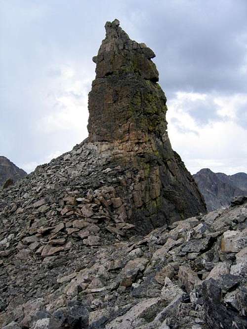 The largest spire of the...