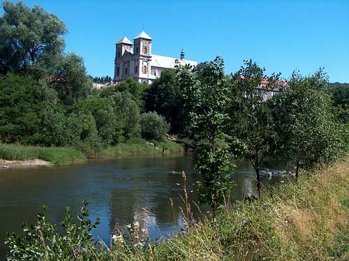 The river Nysa Kłodzka in Bardo