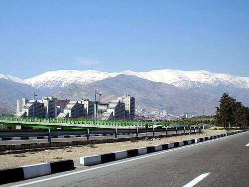 Tehran and Mt. Tochal,...