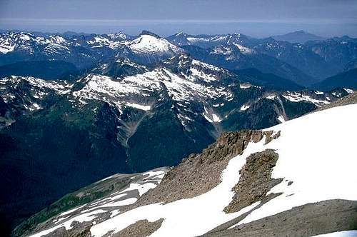 Sloan Peak is left of center,...