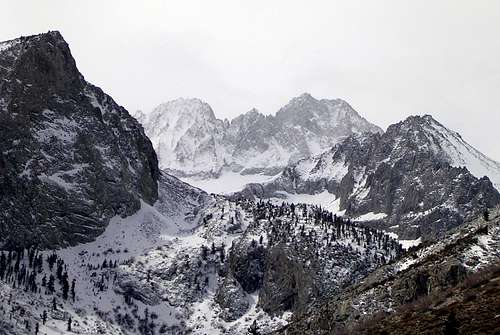 Middle Palisade in Winter