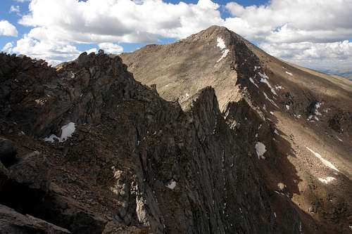 Sawtooth: looking back from the exit ledge
