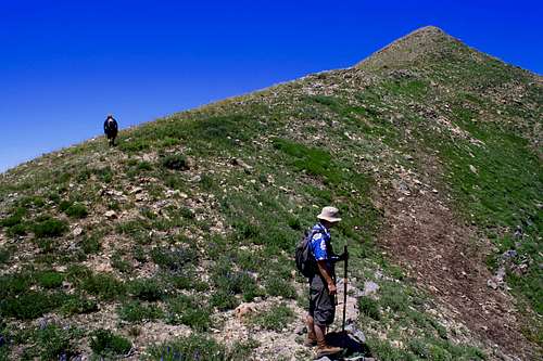 Troy and Matt Climbing Lowe Peak