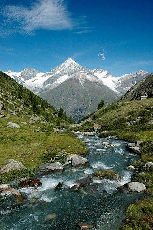 Weisshorn from Täschalp...