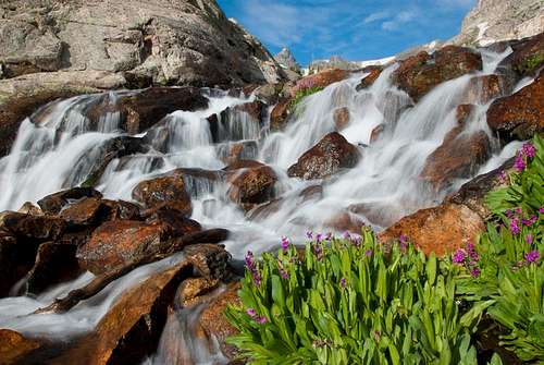 Indian Peaks Wilderness, Lake Isabelle waterfall 