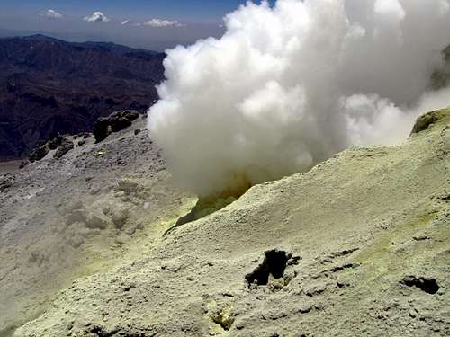 Sulfurous Fumaroles of Damavand Peak 1