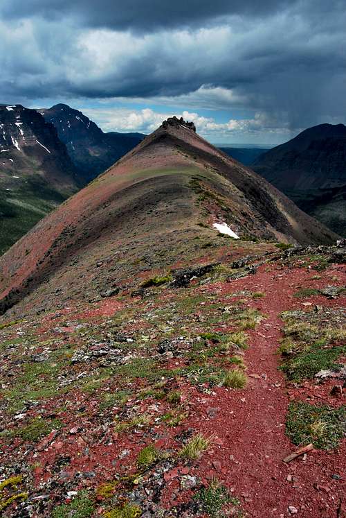 ridge leading to Painted Tepee Peak