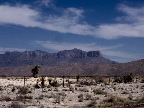 Guadalupe and El Capitan from the road