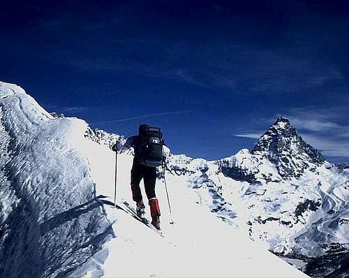 Ski-mountaineering in front...