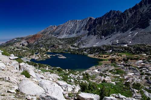 Chocolate Peak from Mount Goode's lower slopes