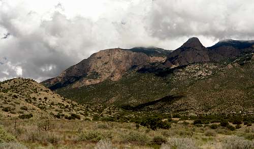 Sandia Mountains: the Shield and the Needle