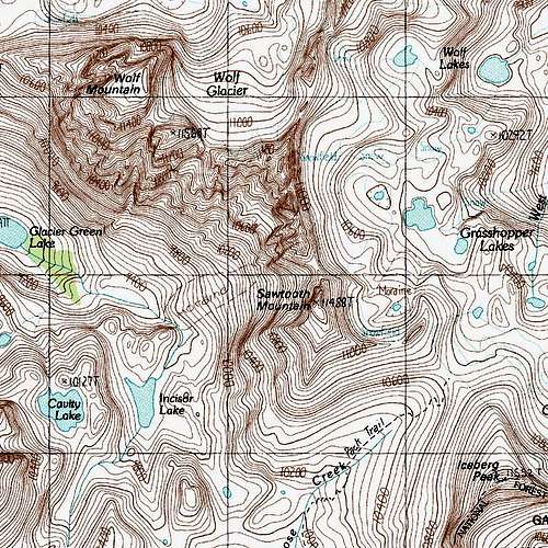 Sawtooth Mountain Topo