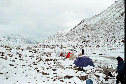 Camp at Hisper Glacier