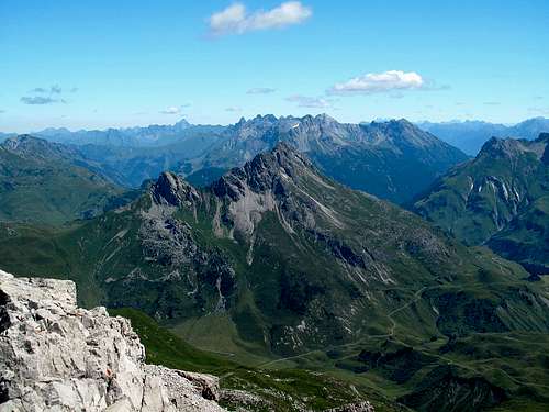 View from the summit of Mohnenfluh (2544m) to the north east