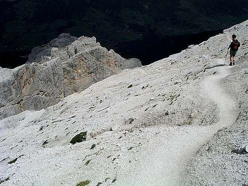 Summit slopes of Sassongher....