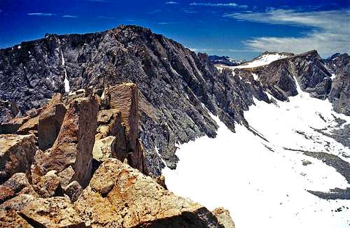 Mt. Thompson 13,494' from Ski Mountaineers Peak, 13,301'