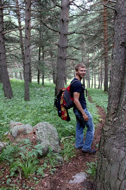 Russian guide Sergei Baranov