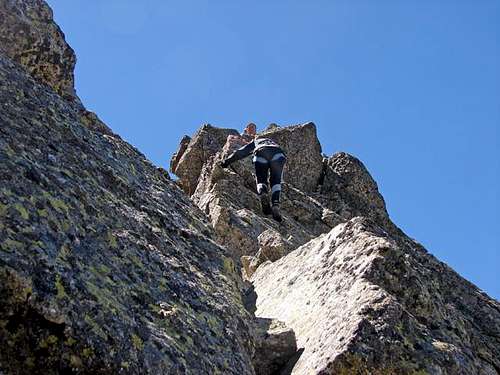 Last rock climb (II+)