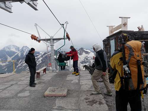 Top of the chairlift