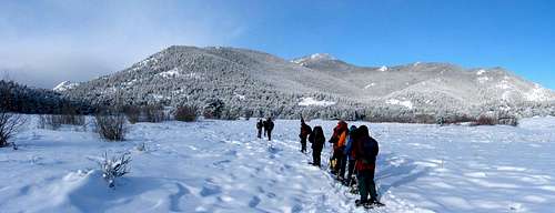 Snowshoeing to Beaver Mountain