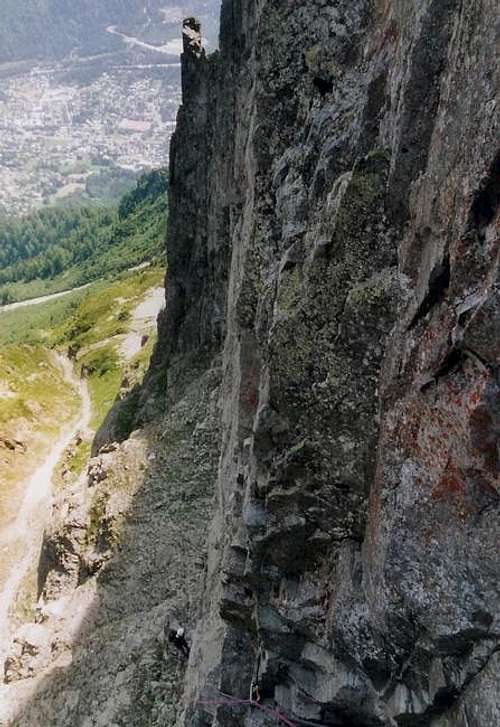 Taken from belay pit at top...