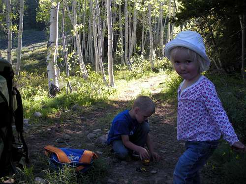 Kids on the trail