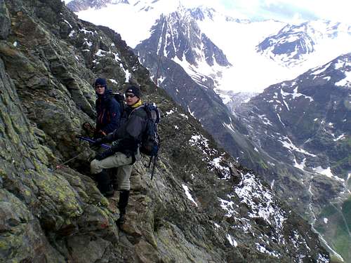 Climbing on the Mainzer Höhenweg