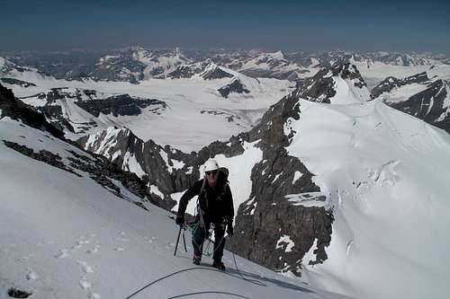 Reaching the West Ridge of Forbes