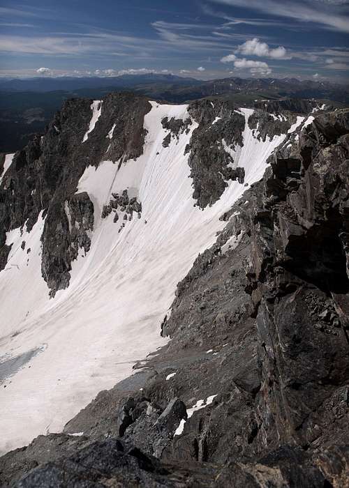 Arapaho Glacier in early August