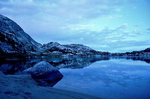 Blue Morning at Island Lake