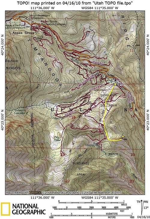 Sundance Peak Map
