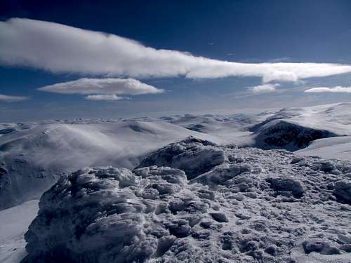 view west from Cairn Gorm.