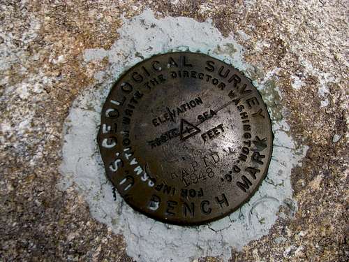 Whiskey Peak USGS Marker