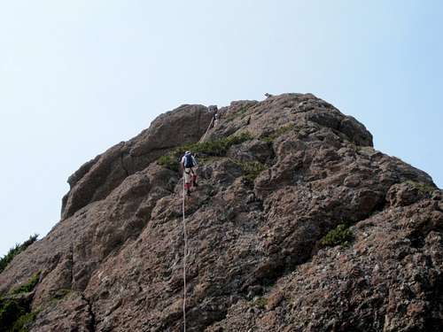 Mt Grattan East Ridge - First Rappel