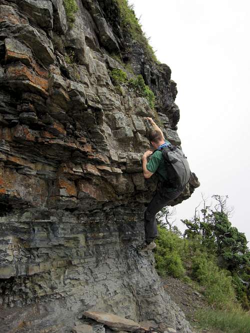 Crux on Normal Route