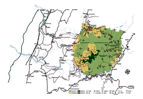 Hiking Map of Shei Pa National Park