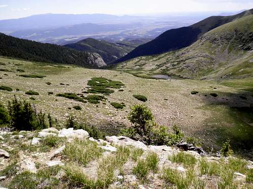 Looking down the Medano valley
