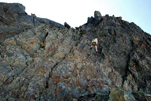 Fay rappelling Meany