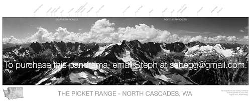 Picket Range Labeled Panorama (Version 2)