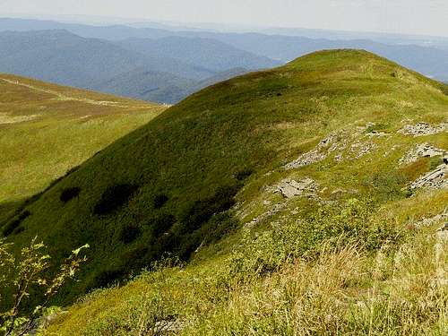 Western top of Mount Tarnica 