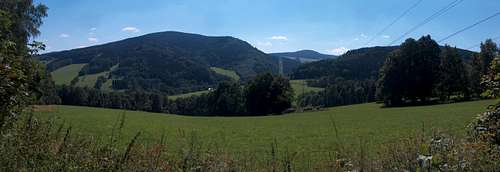 Panorama on the Rejvíz plateau