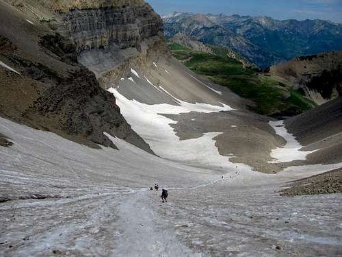 Timpanogos snowfield