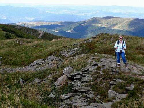 Near the main top of Mount Tarnica