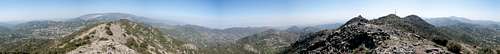 360° summit panorama from the Adelfoi west summit