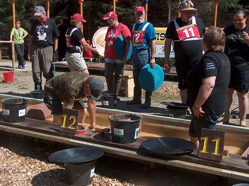 World championships of gold-panning in Zlaté Hory