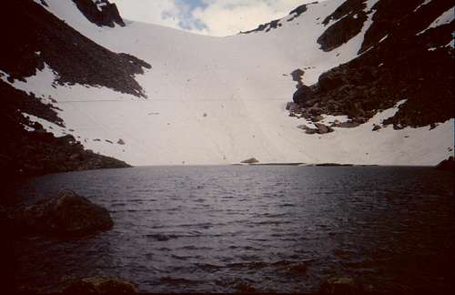 Andrews Glacier across the Lake